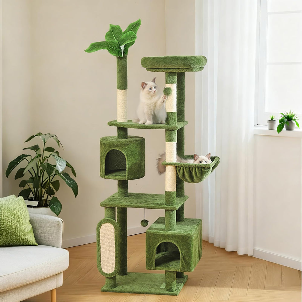 HOOPET arbol-gatos-70 pulgadas postes rasguño sisal para afilar uñas y ejercicio