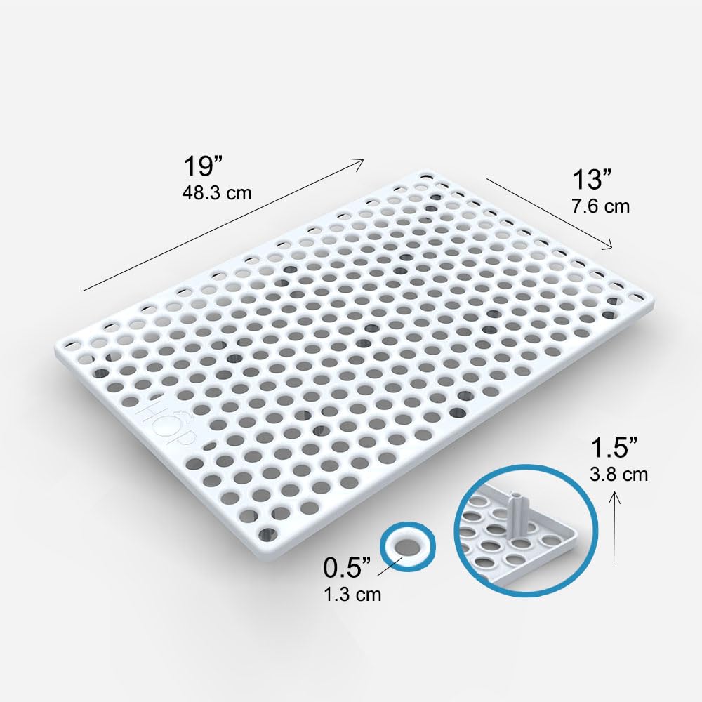 Caja amplia HOP para dos conejos, movimiento cómodo y descanso.