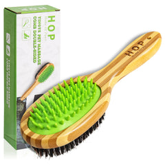 Hop Home of Paws: cepillo de silicona para perros para desenredar y remover pelos sueltos de forma suave