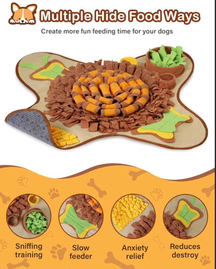 HOPET Snuffle Mat de materiales no tóxicos y duraderos.