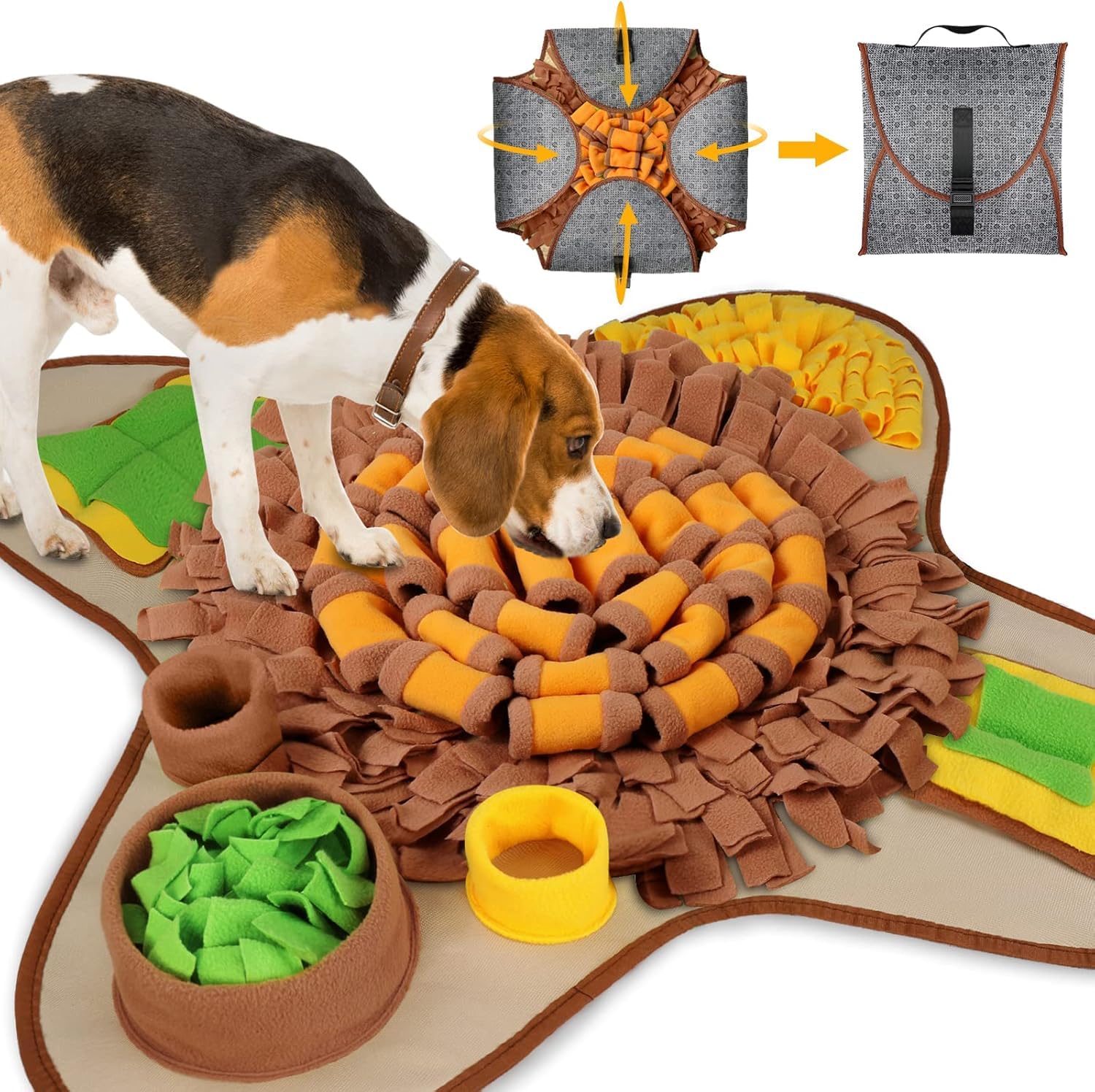 HOPET Snuffle Mat para perros: diseño seguro que estimula el olfato.