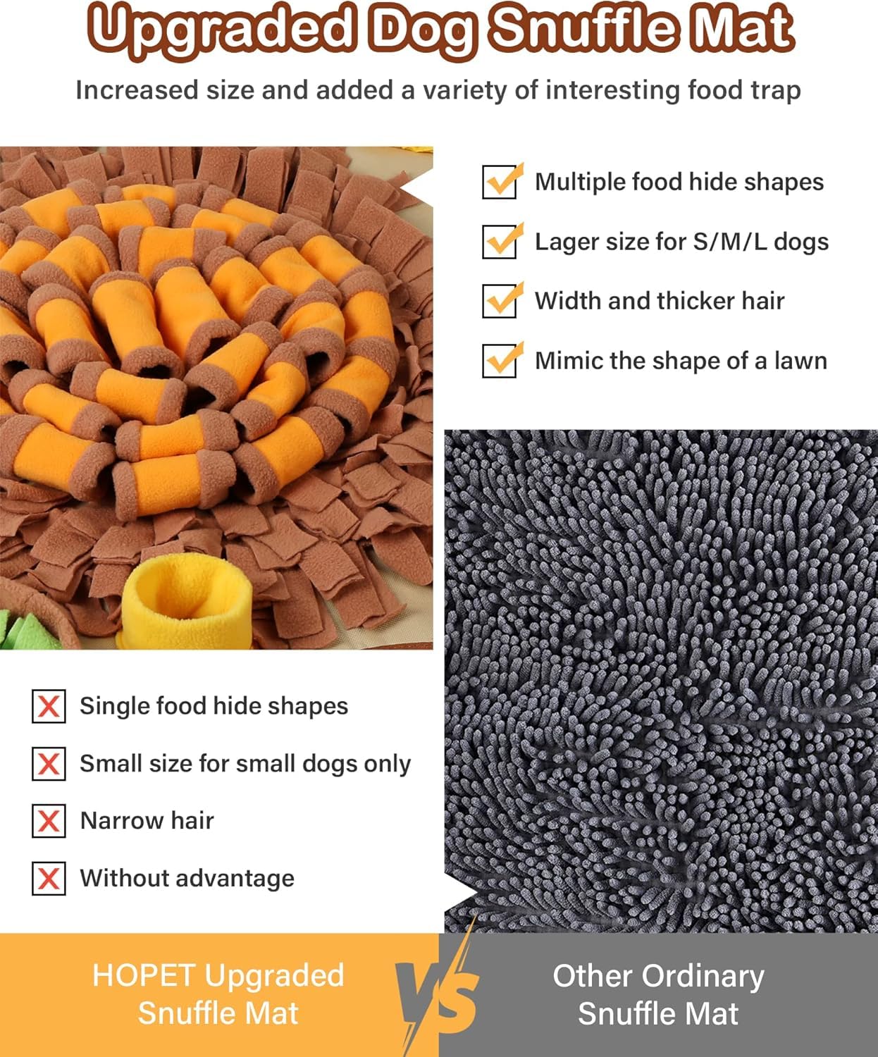 HOPET Snuffle Mat de tamaño grande para razas grandes.