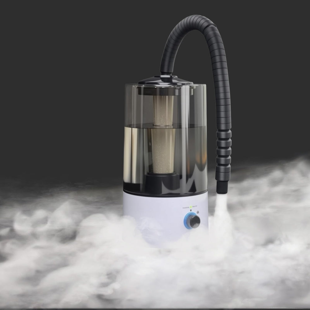 Hoqqf humidificador para reptiles con tanque de 4L, monitoreo fácil.