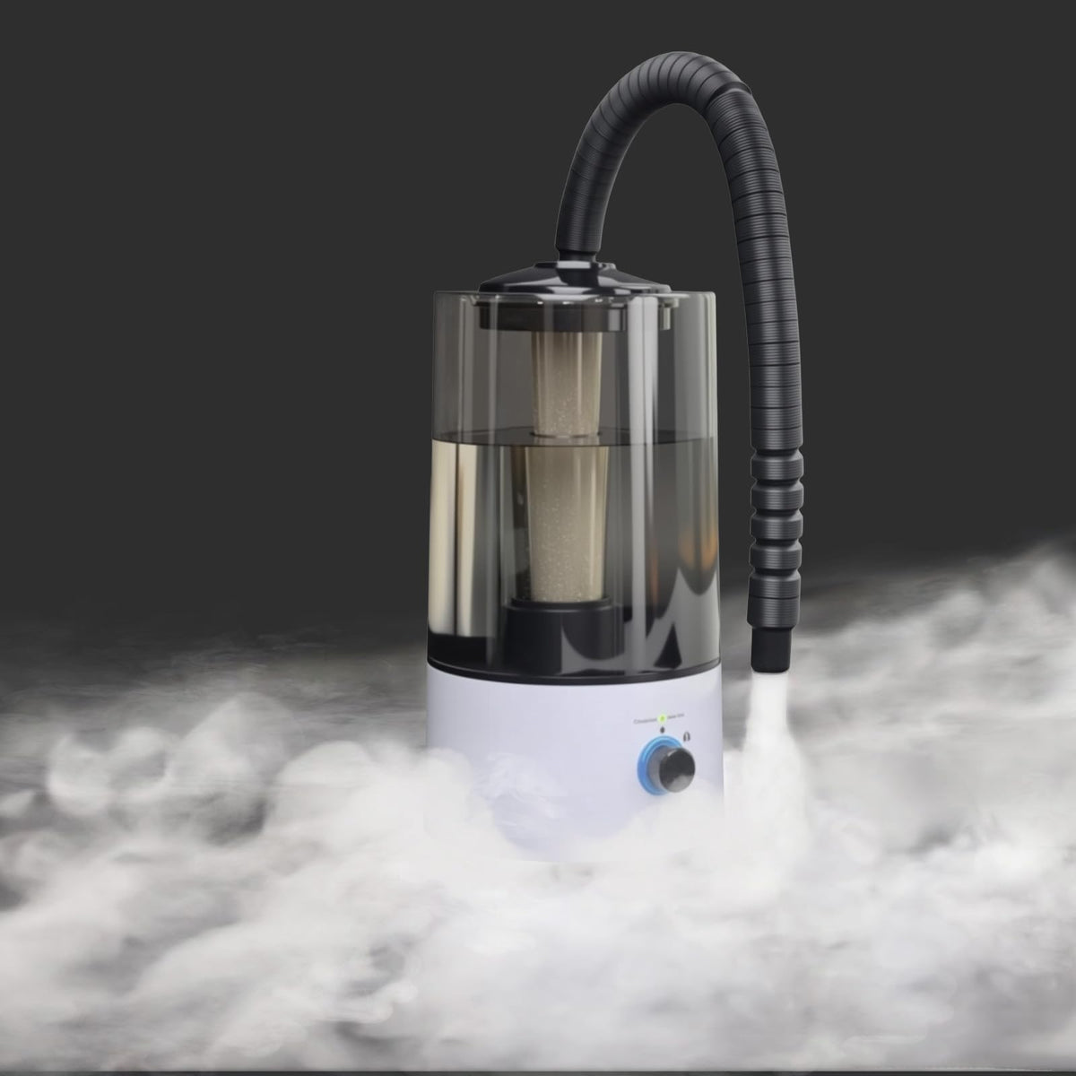 Hoqqf humidificador para reptiles con tanque de 4L, monitoreo fácil.