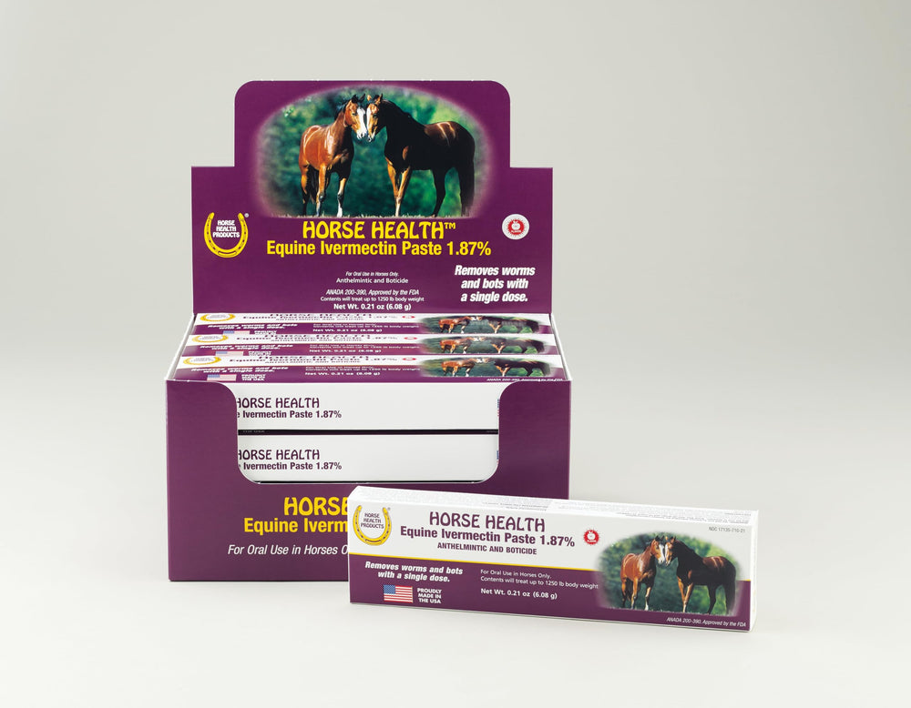 Horse Health ivermectina pasta para toda la yeguada, incluyendo yeguas y sementales.