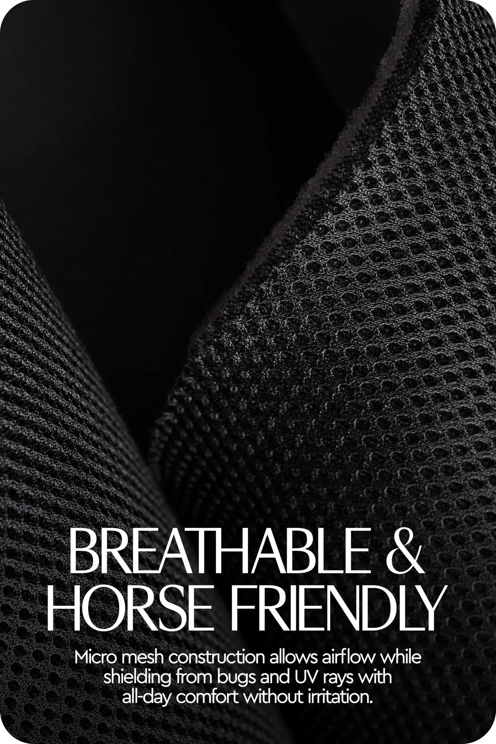HORZE cobertura total para caballos en paseos y entrenamientos.