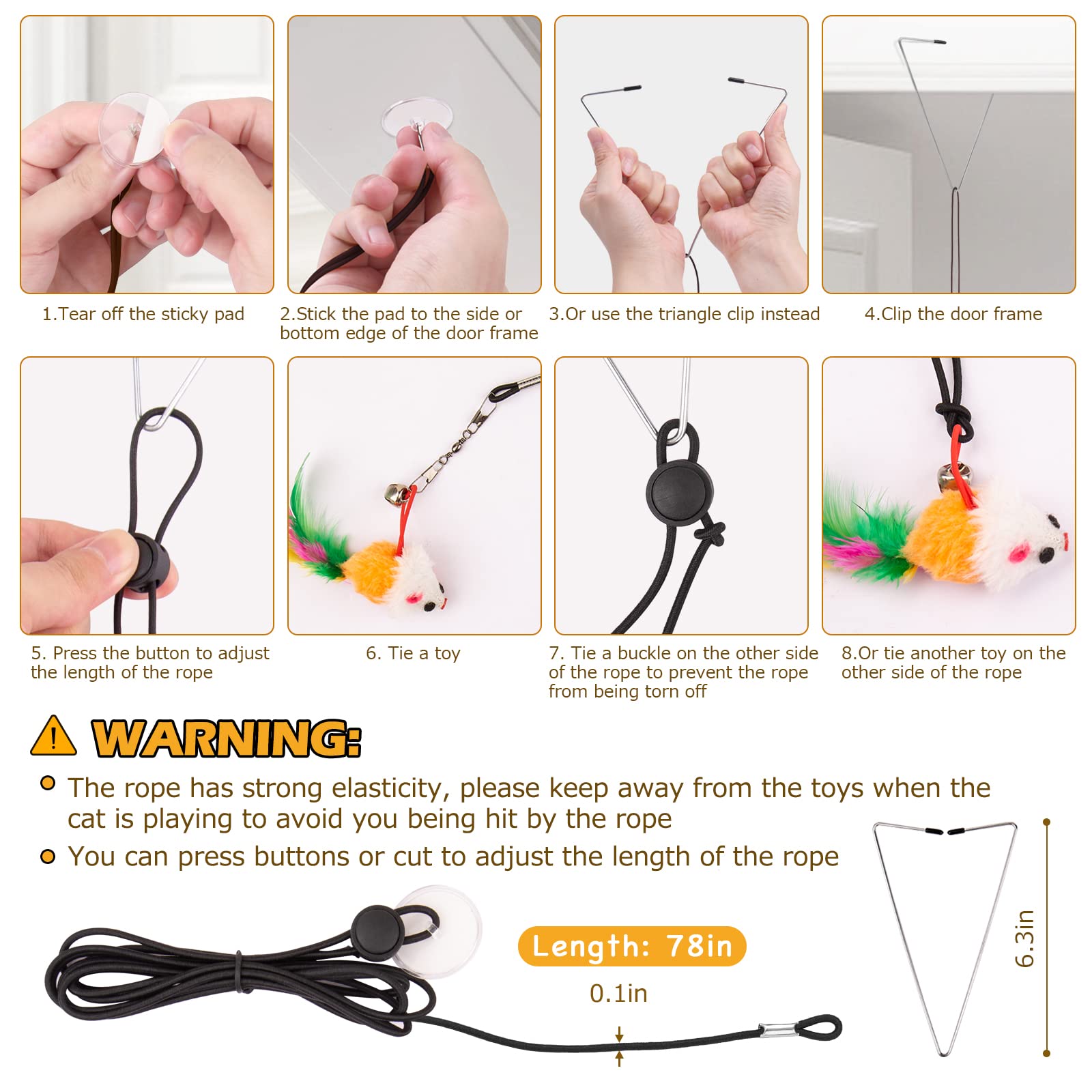Juego multi superficie HOSFROLL para gatos dentro de casa.