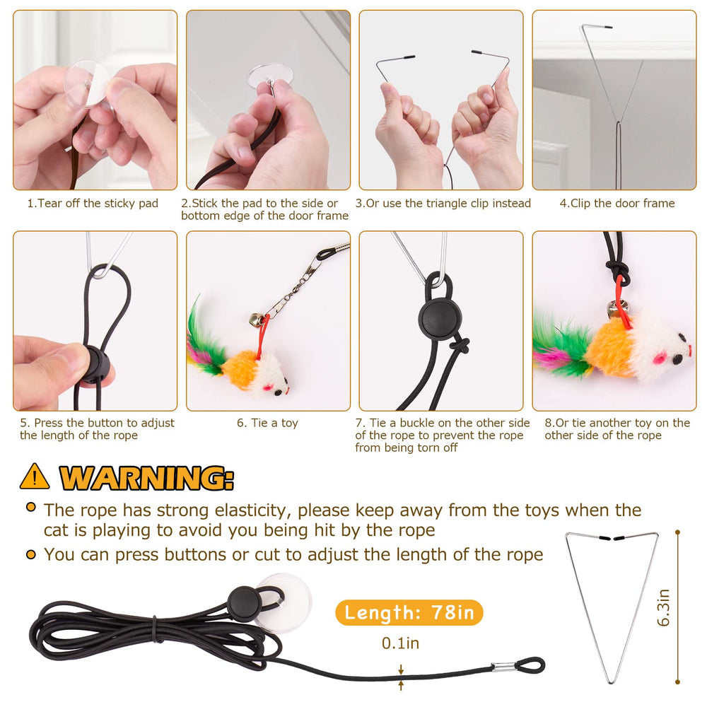 Juego multi superficie HOSFROLL para gatos dentro de casa.