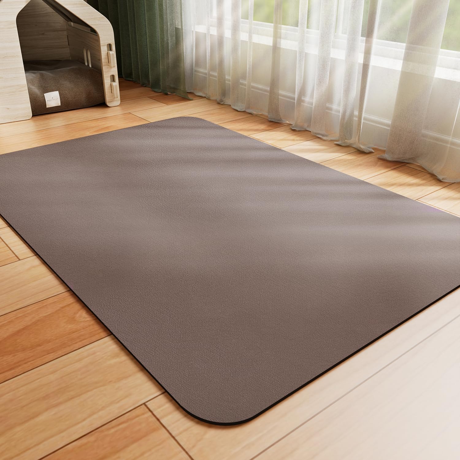 HotLive alfombrilla absorbente para perros y gatos mantiene seco el área de comida.