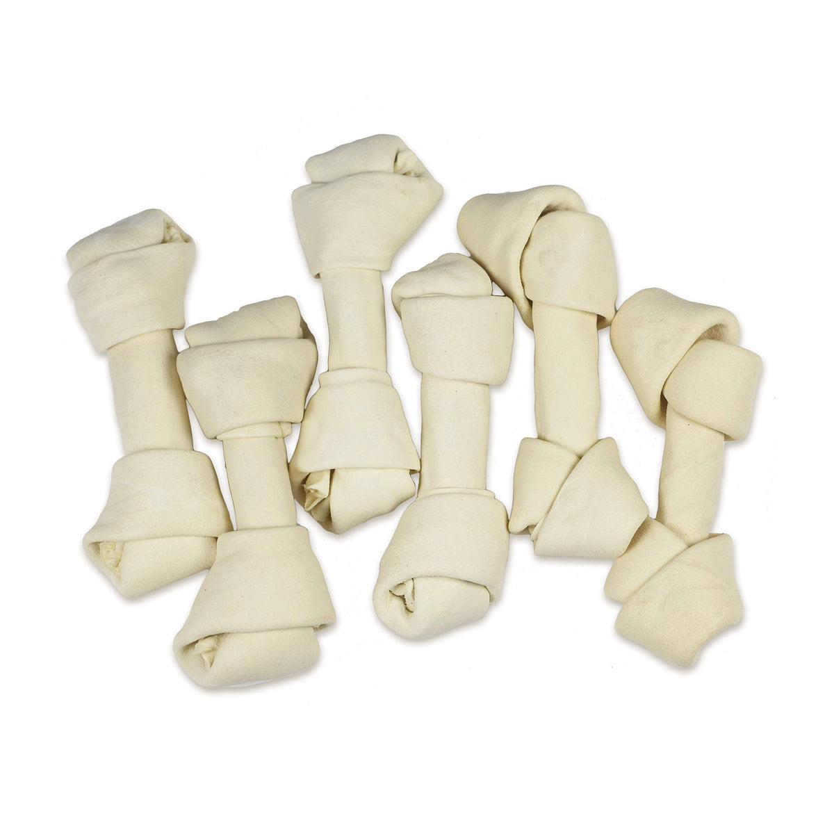 Hotspot Pets 20 Pack: huesos de cuero crudo de 7 pulgadas para masticar.
