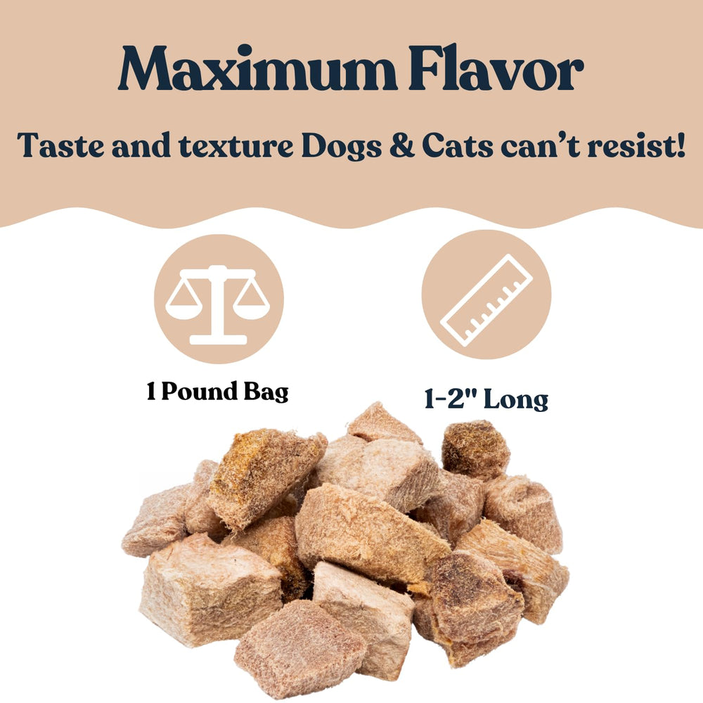 Hotspot-pets etiqueta ingrediente único destaca la pureza del atún.