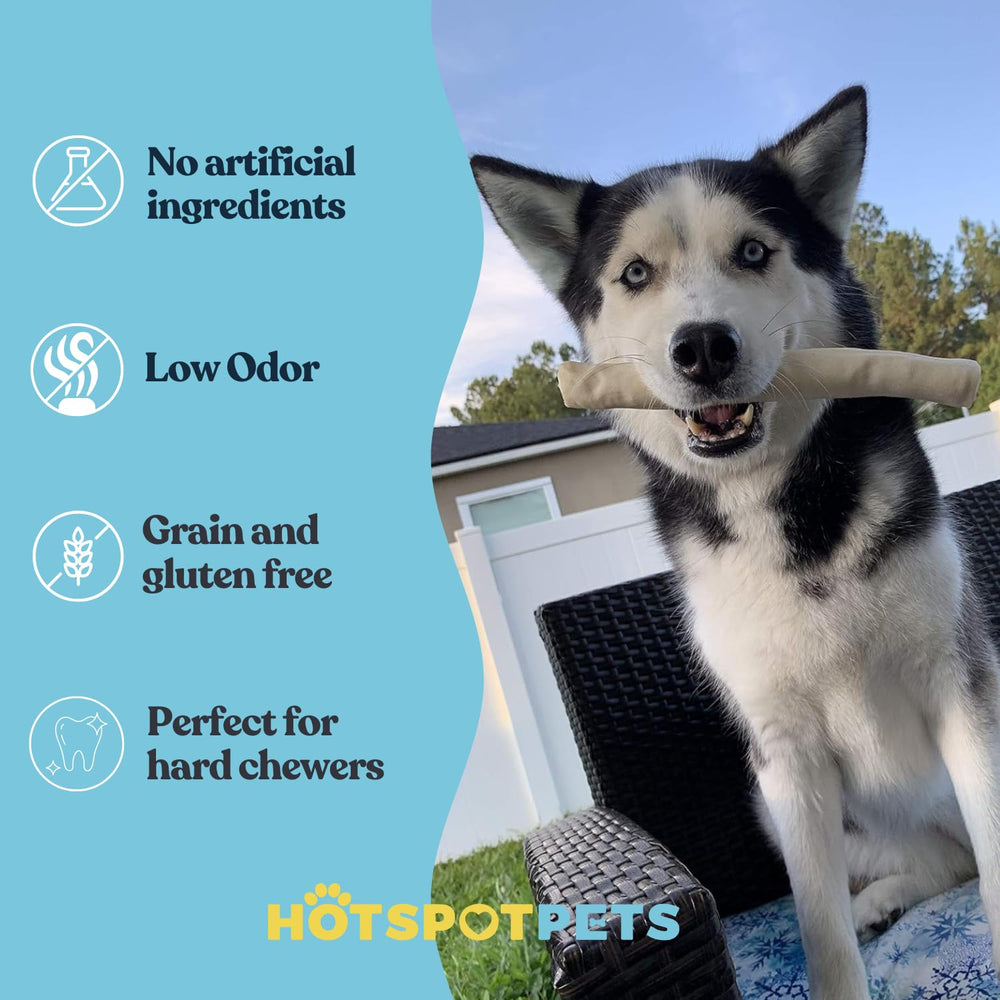 Hotspot Pets propone rollos sin aditivos, masticación confiable.