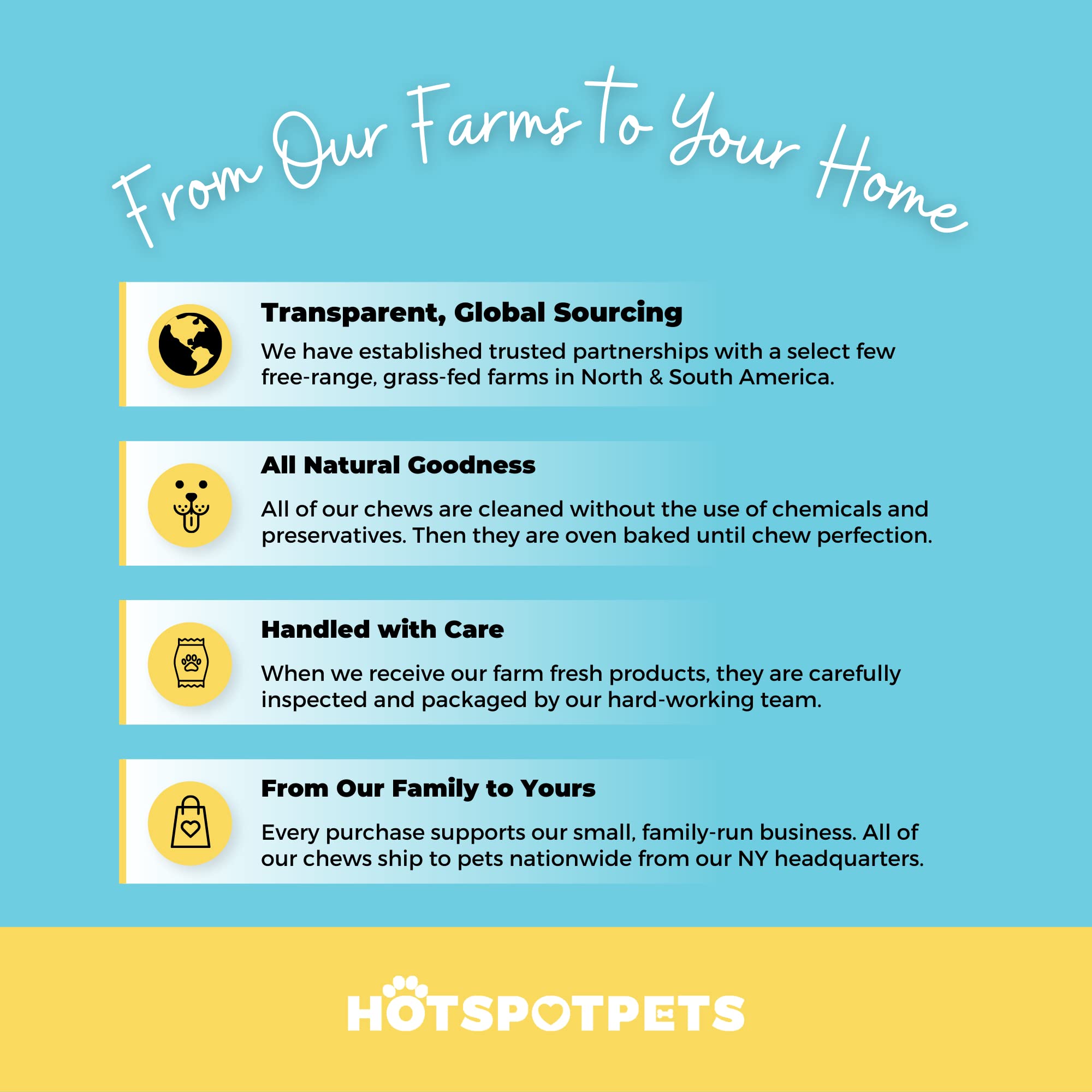 Hotspot Pets snack de res apto para perros de todos los tamaños.