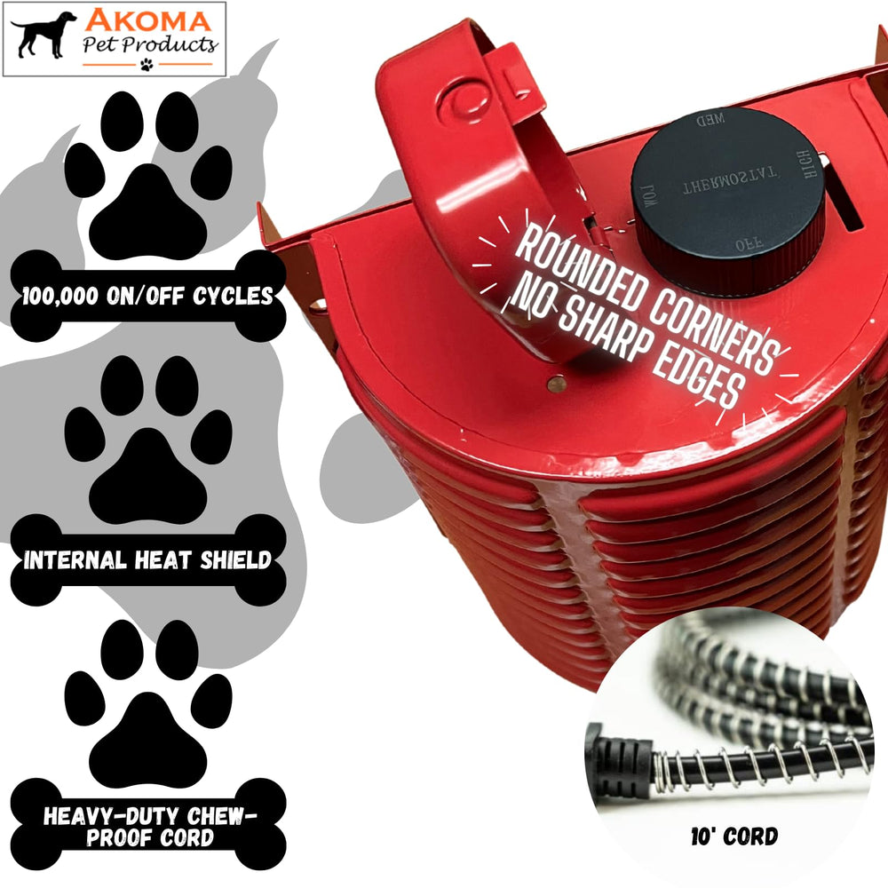 Hound Heater Deluxe calor seco para hasta 100 pies cúbicos.