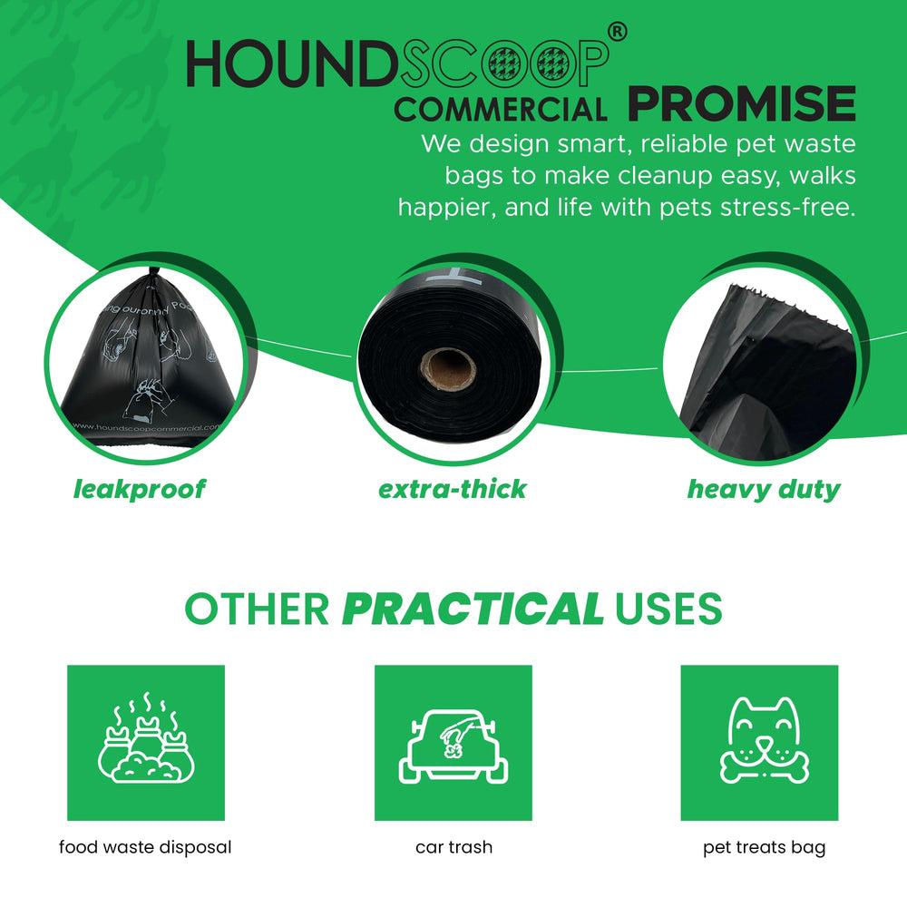 Perforación fácil de las bolsas HOUNDSCOOP para recogidas rápidas.