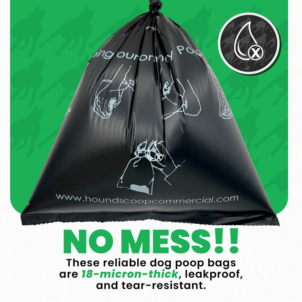 Uso práctico de bolsas HOUNDSCOOP en paseos diarios.