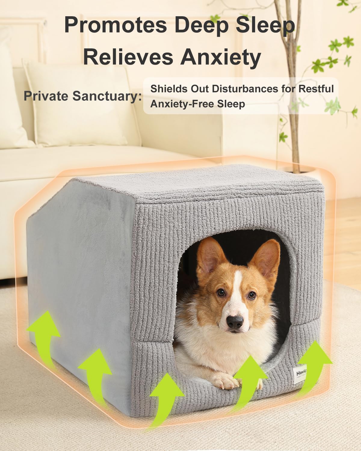 Hovicaed armazon metalico resistente ofrece soporte estable y seguridad para tu mascota.