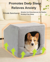 Hovicaed armazon metalico resistente ofrece soporte estable y seguridad para tu mascota.