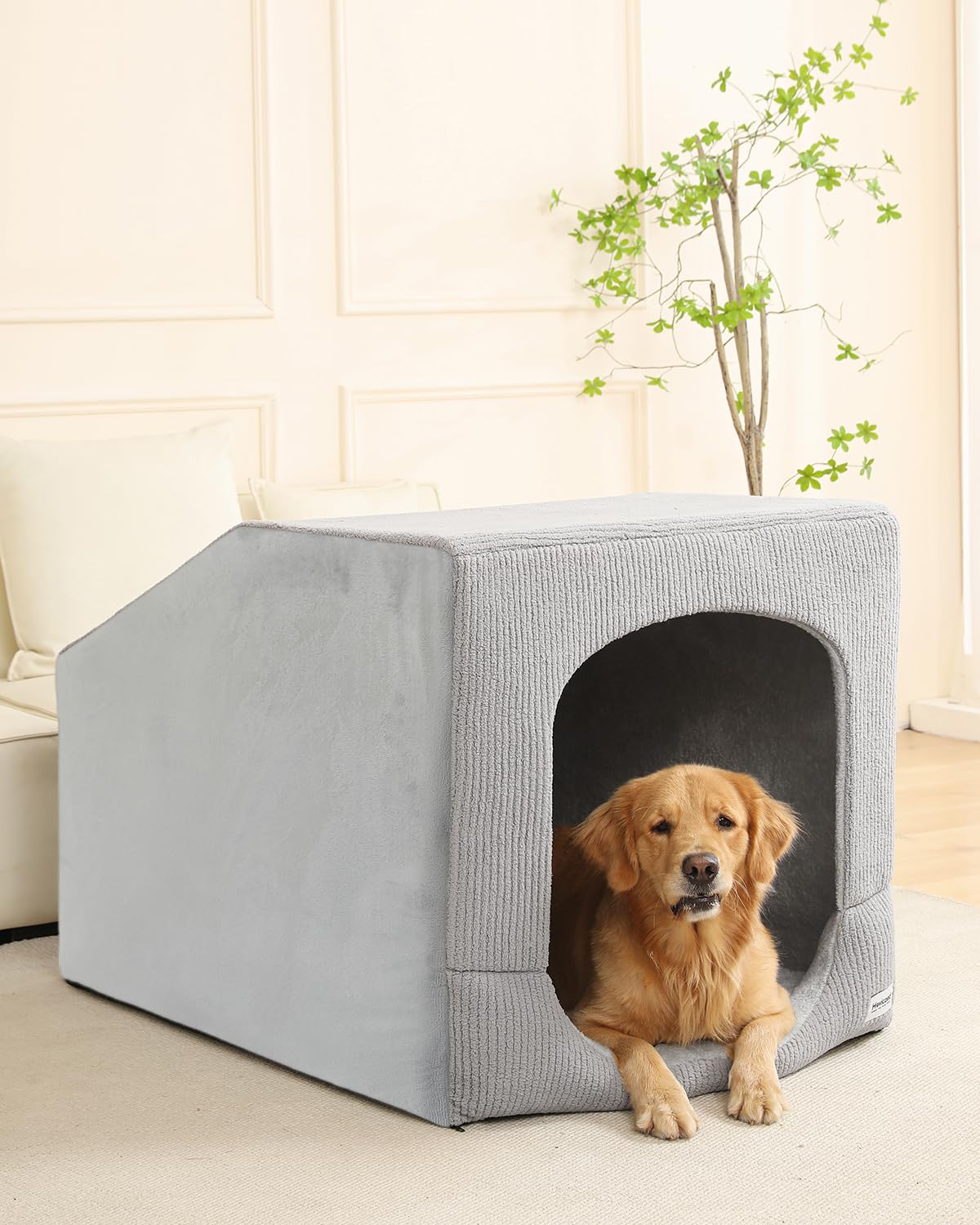 Hovicaed casa-perro-interior-xxl ofrece privacidad para mascotas y un refugio cómodo.