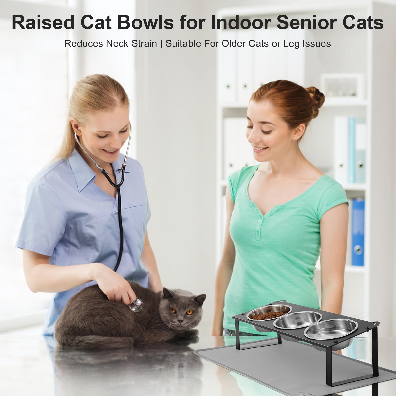 Uso en interiores con gatos pequeños gracias al diseño compacto de HOVNKUT.