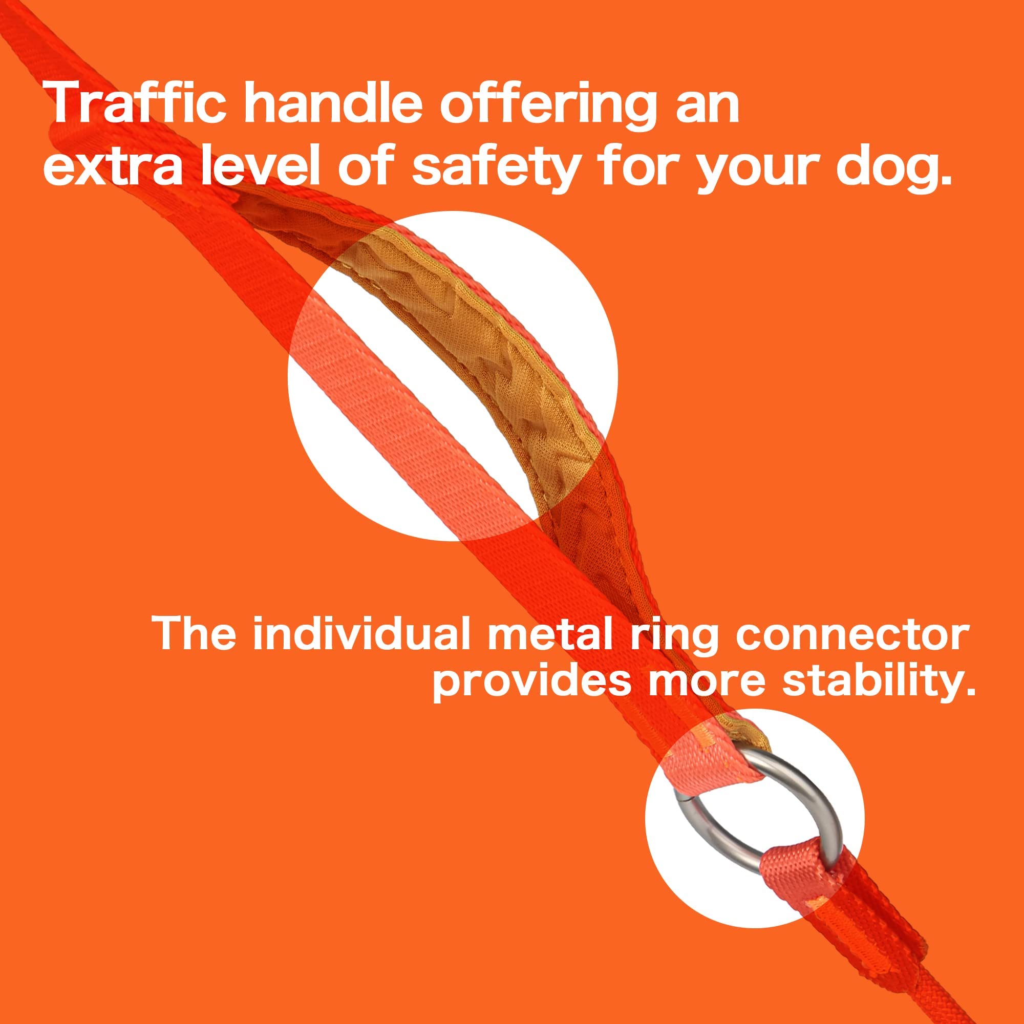 HOWGO Dog Slip Lead: webbing resistente para perros de cualquier tamaño.