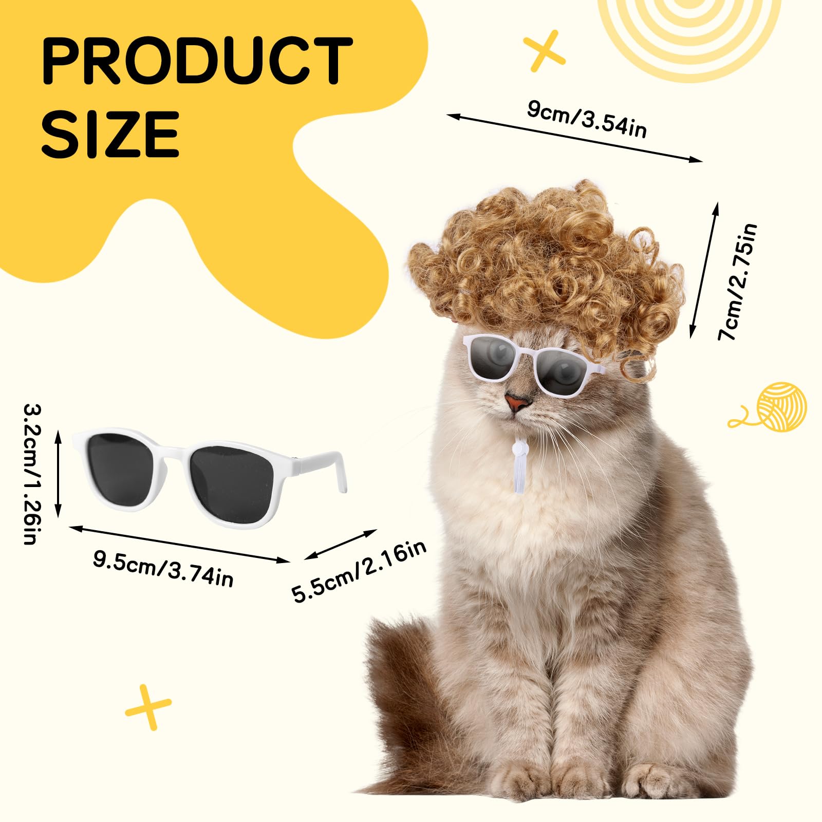 HOWWFALY accesorio caprichoso para mascota con look festivo para fiestas
