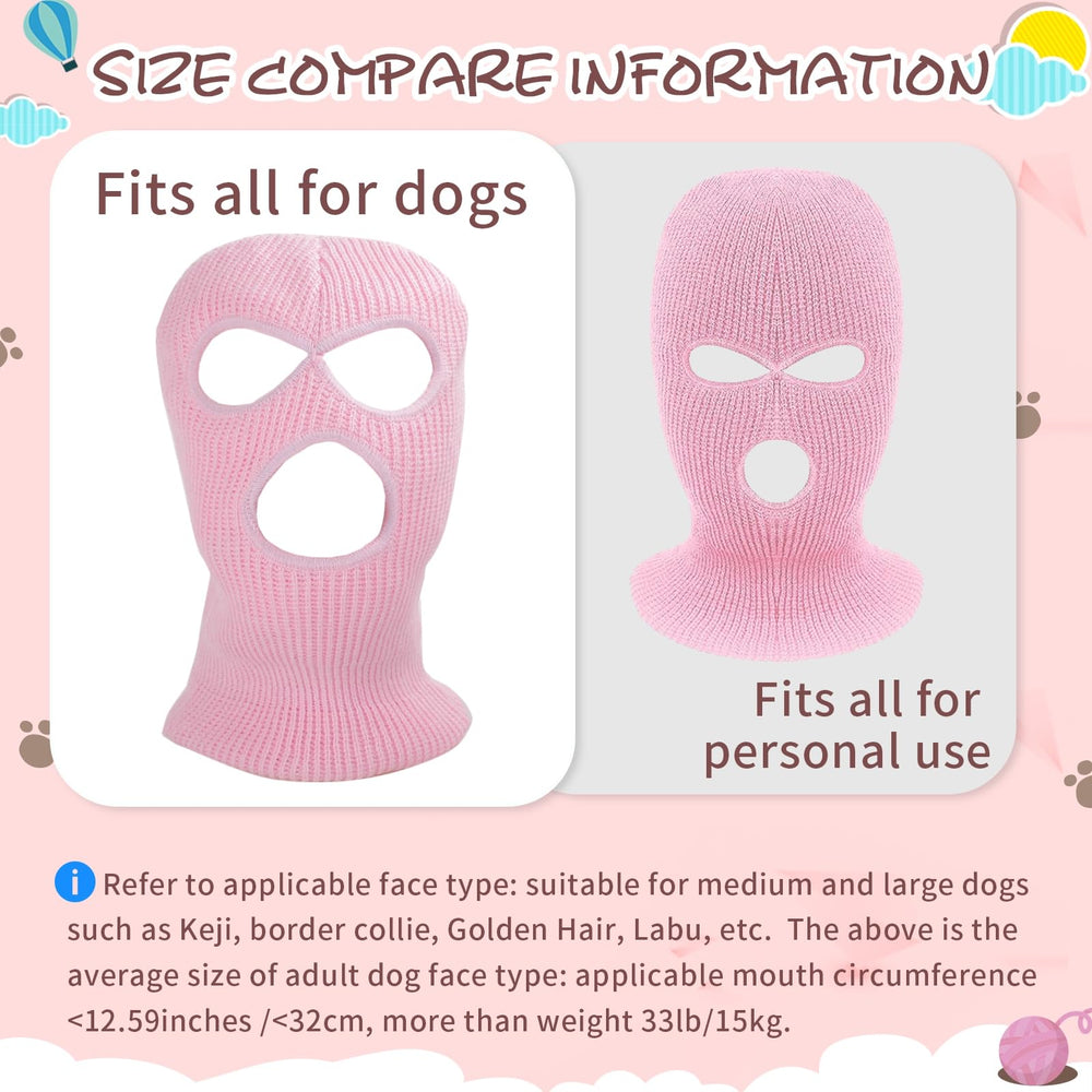 Máscara para perro estilo atracadores rosa, perfecta para eventos y shows festivos.