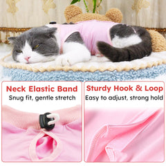 Hpetppy Cat Recovery Suit ajuste fácil con cierre Velcro trasero