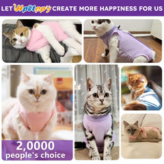Traje de cobertura total Hpetppy para gato, evita lamidos y rasguños.