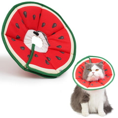 Gato con el collar cono suave Hpetppy, protección postoperatoria cómoda