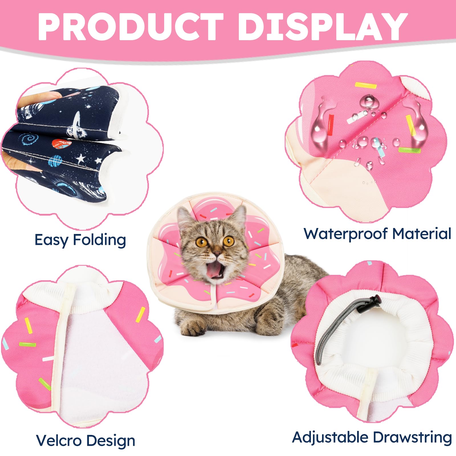 Material suave e impermeable de Hpetppy para comodidad y limpieza rápida.