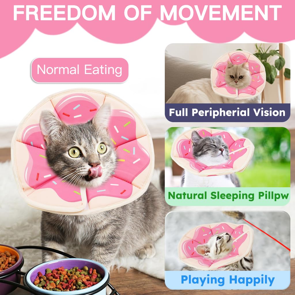 Cono Hpetppy ofrece libertad de movimiento para comer y jugar.