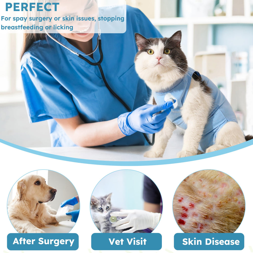 Hpetppy mono de recuperación para gatos, uso postoperatorio seguro