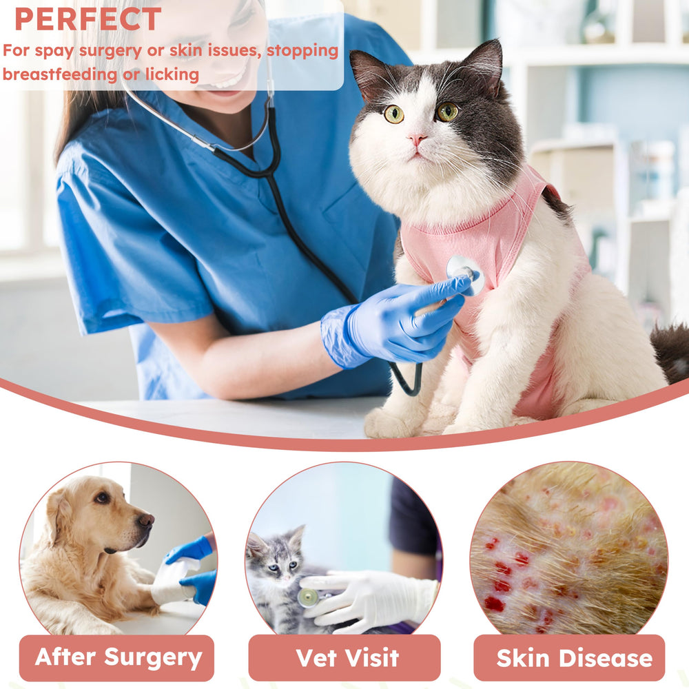 Hpetppy traje recuperación gato, diseños adorables que combinan con el día a día