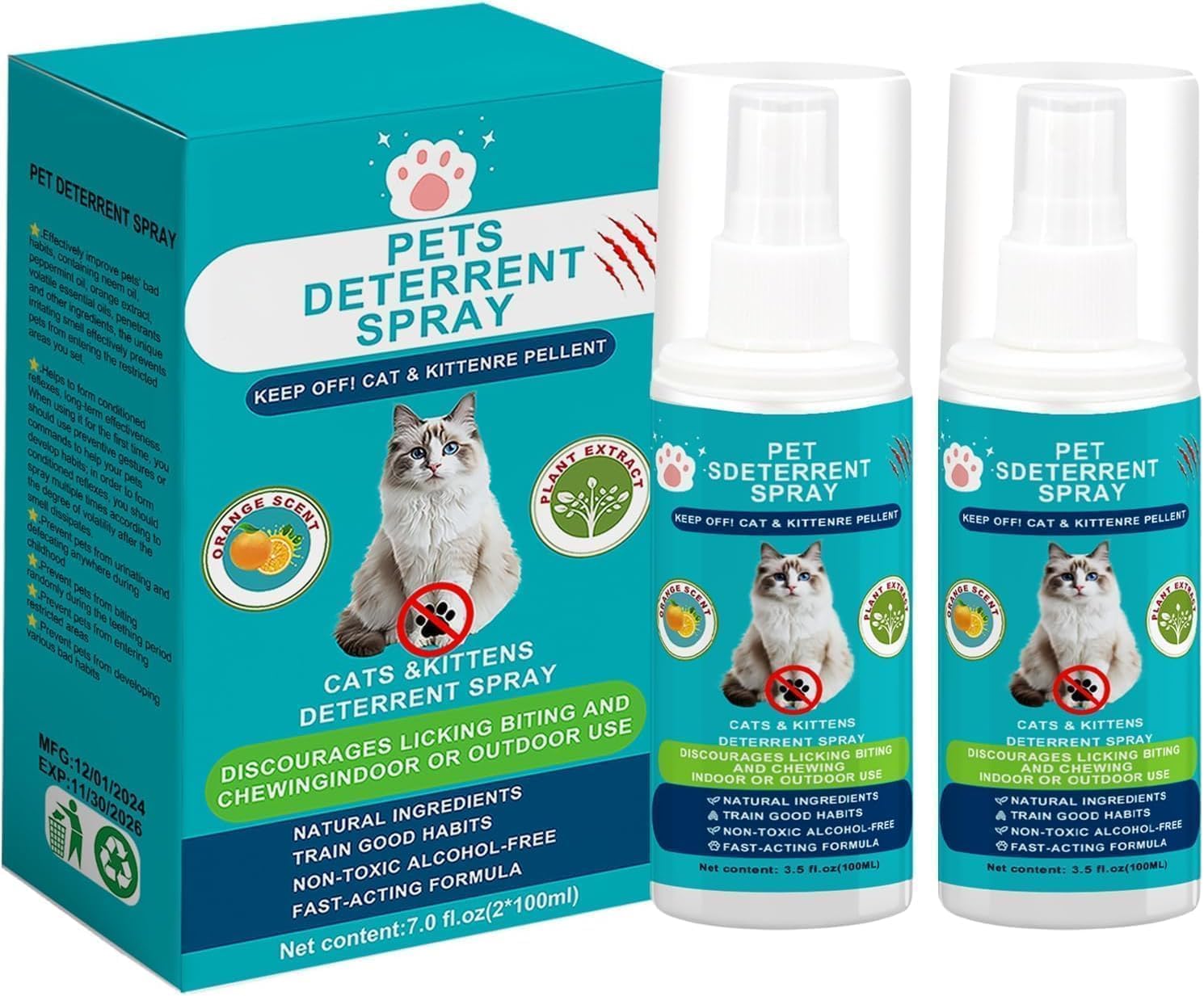 hply tea disuasivo para gatos, botella lista para entrenar en casa.