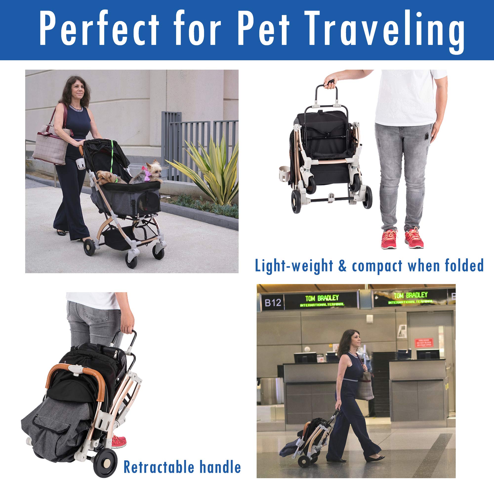 HPZ Pet Rover Lite compartimento convertible para ajustar espacio