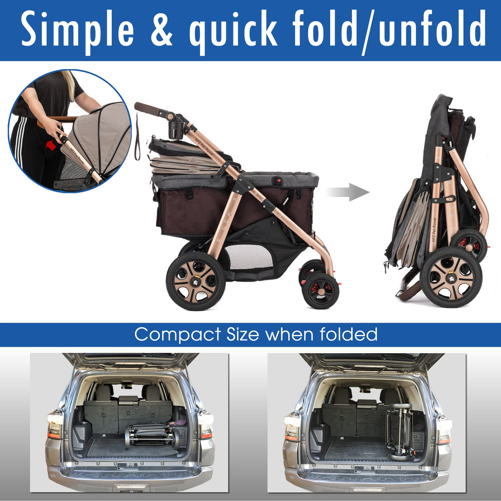 HPZ Pet Rover Titan-HD: estructura de aluminio ligero y duradera para movilidad