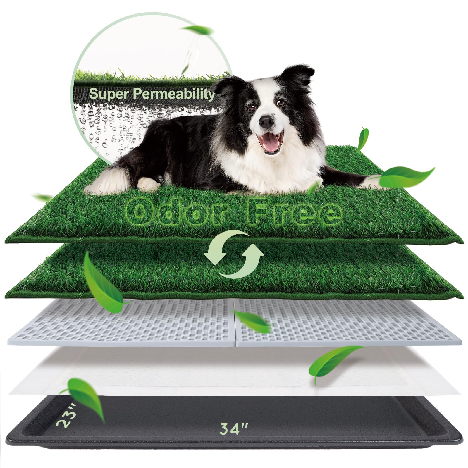 HQ4US 4LEGS pasto artificial para uso interior, textura suave para las patas.