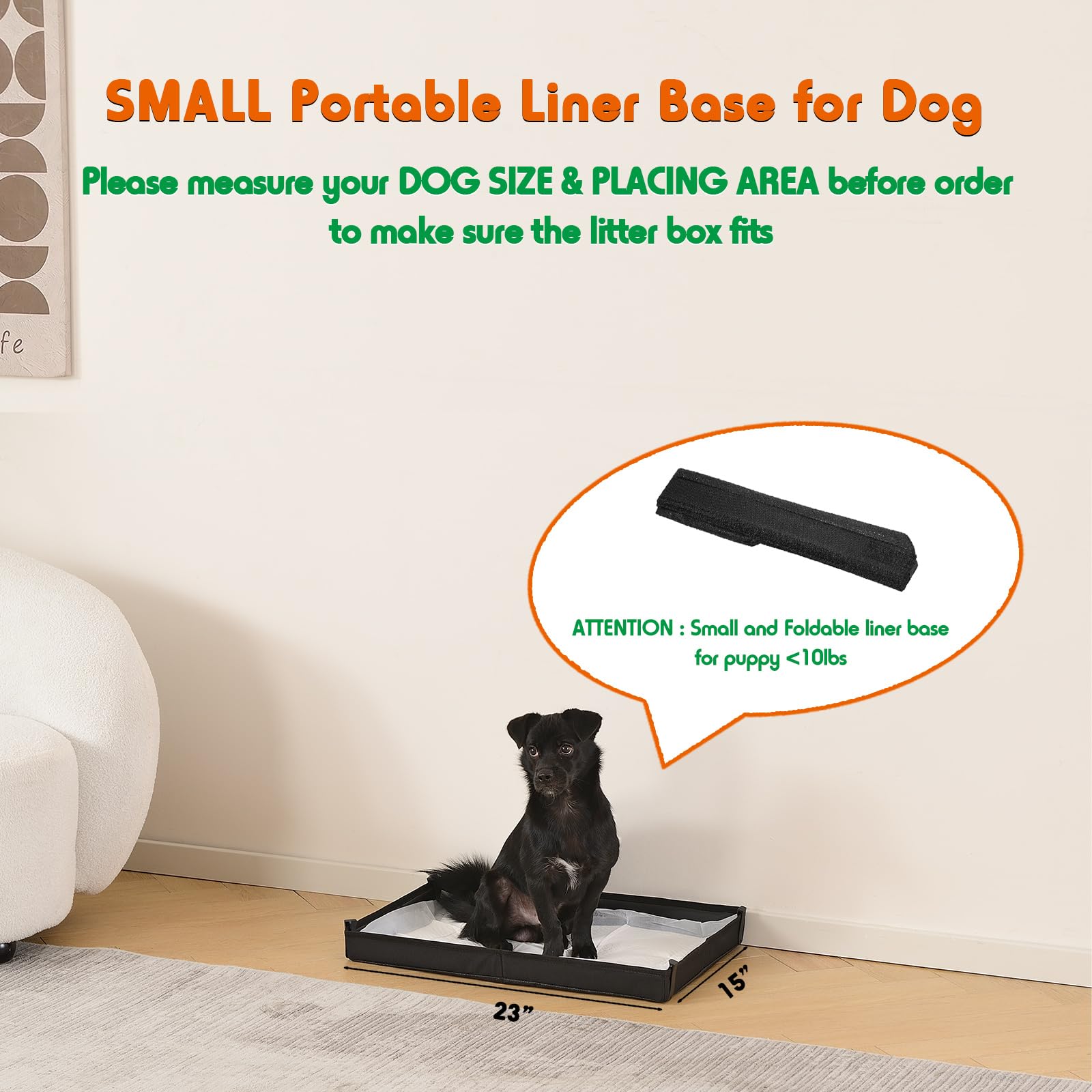 HQ4US 4LEGS tamaño 23x15 pulgadas ideal para razas pequeñas.