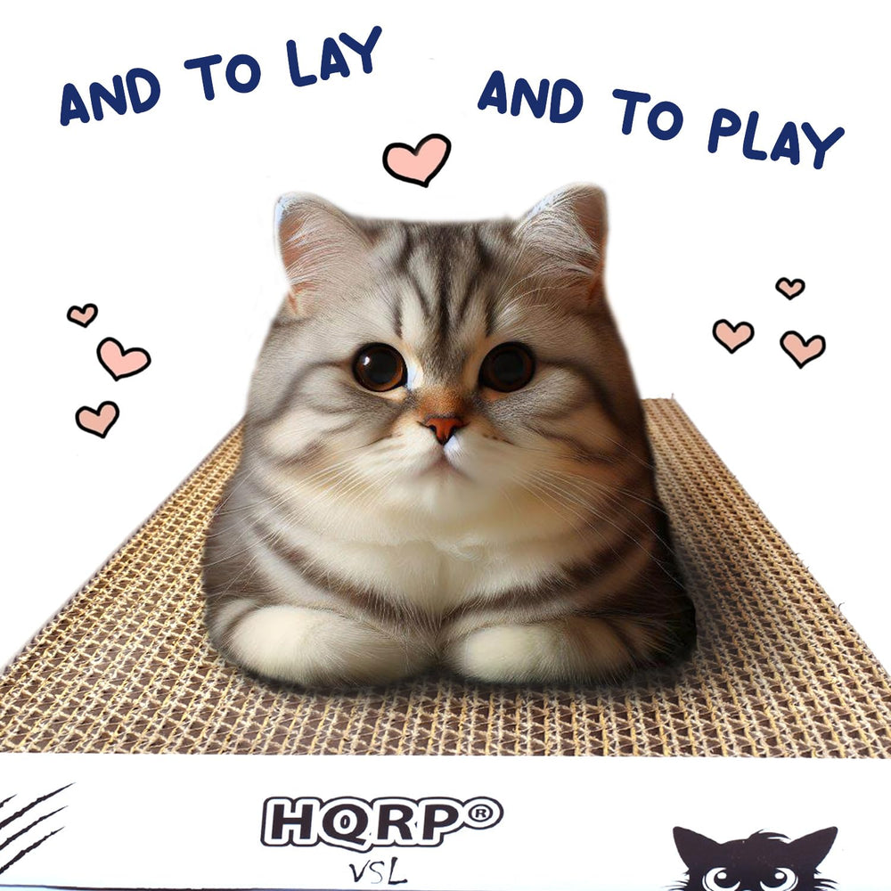 HQRP rasca-gato de cartón protege muebles durante juego.