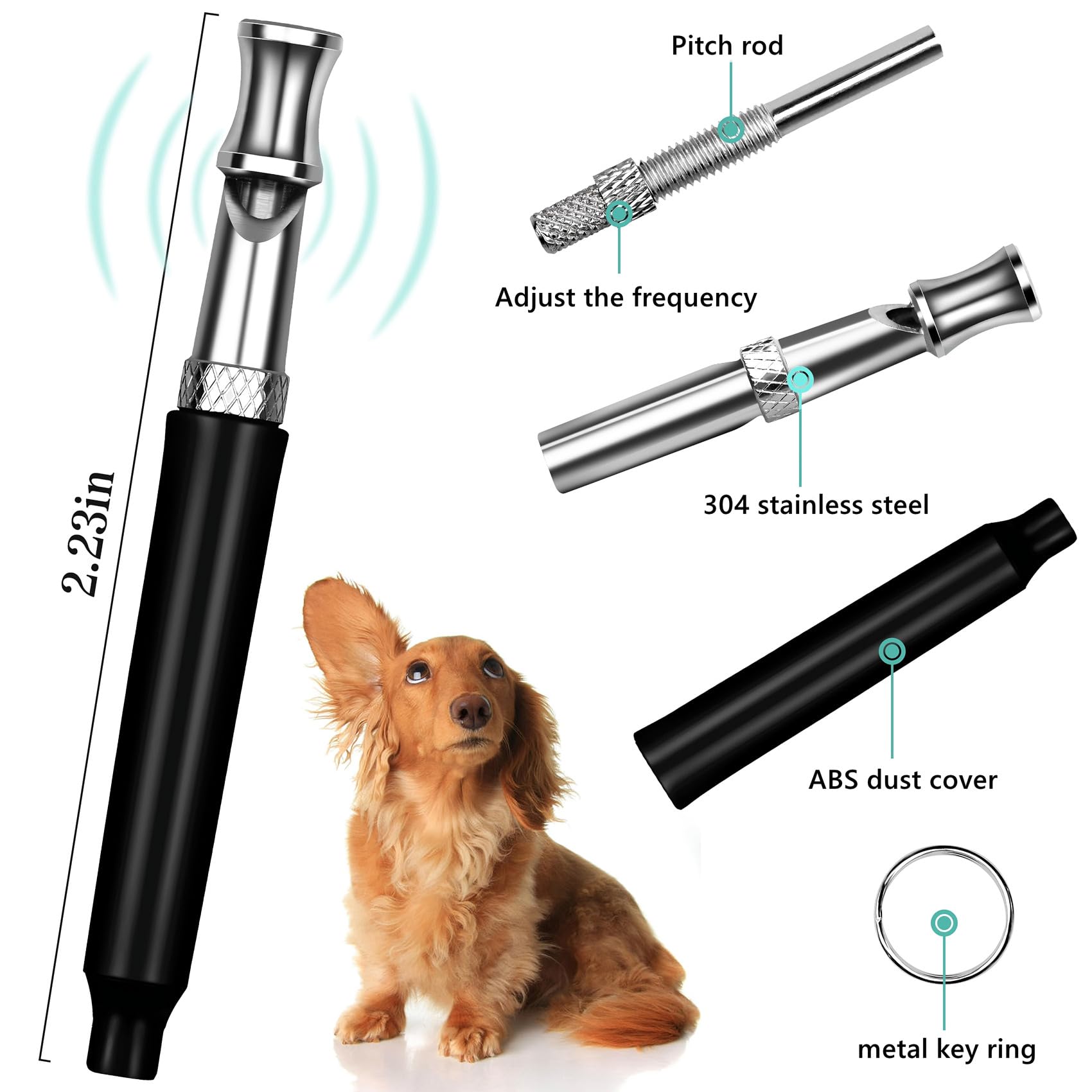 HRYYDS silbato ajustable: cambia frecuencias para cada perro