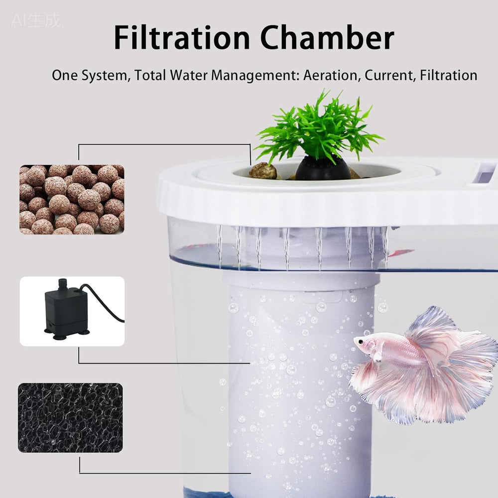 HSIFMATE filtro silencioso mantiene el agua clara sin ruidos