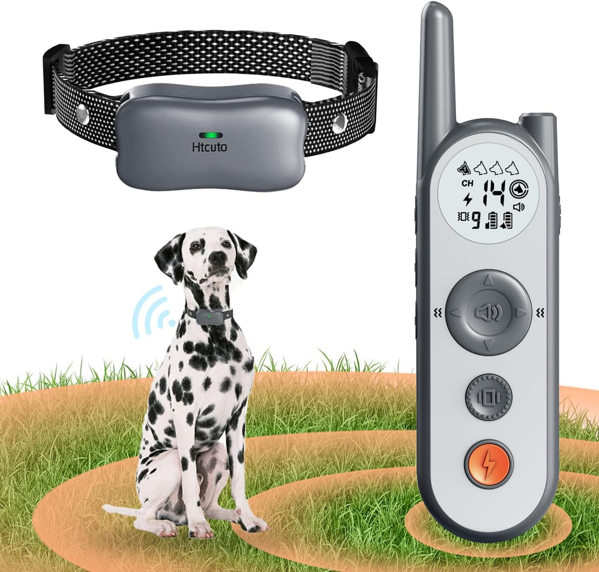Htcuto cerca-perro inalámbrica 3500ft delimita área segura para tu mascota