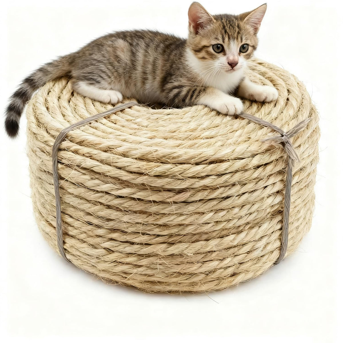 HTJZWG cuerda de sisal para árbol de gato, reemplazo duradero.