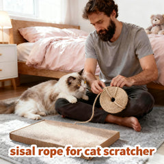 HTJZWG cuerda sisal para poste rascador, material resistente.
