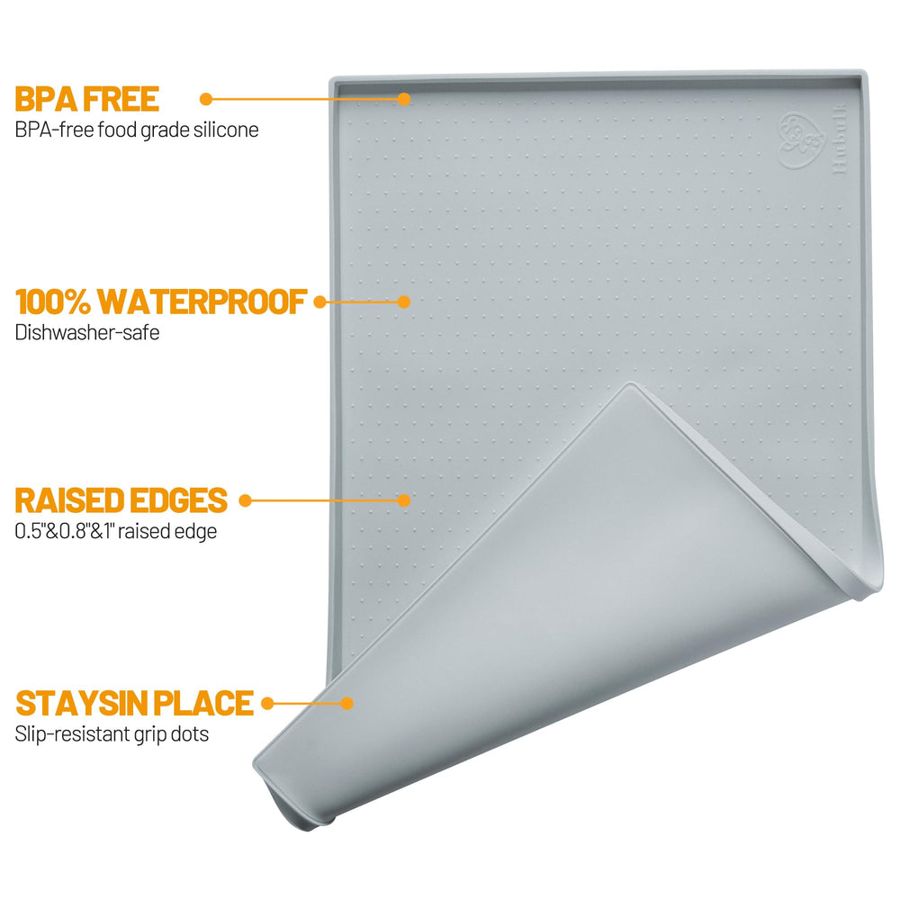 Hubulk Mat silicona alimentaria libre de BPA, seguro para mascotas