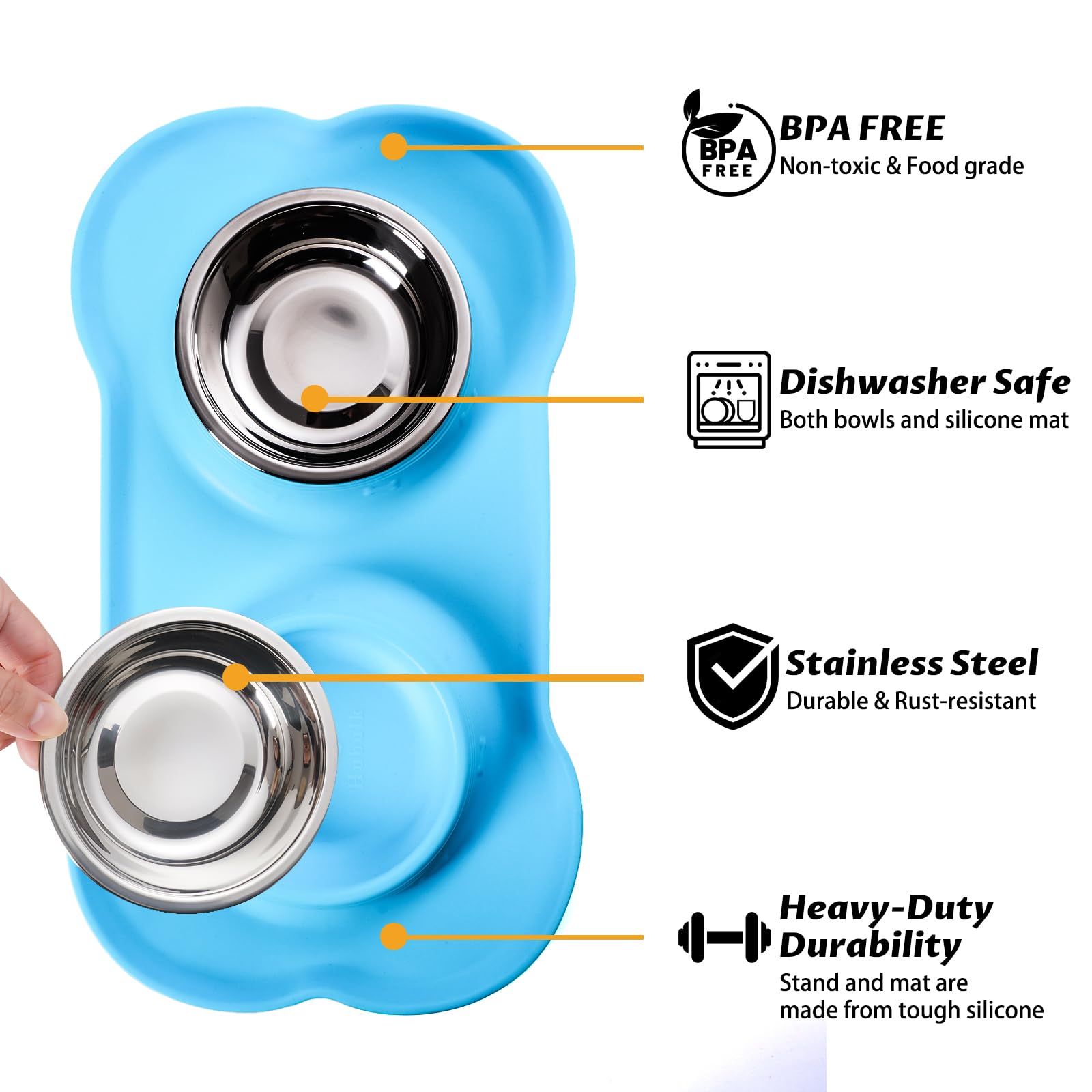 Hubulk tapete de silicona antiderrame mantiene la zona de comer limpia y ordenada.