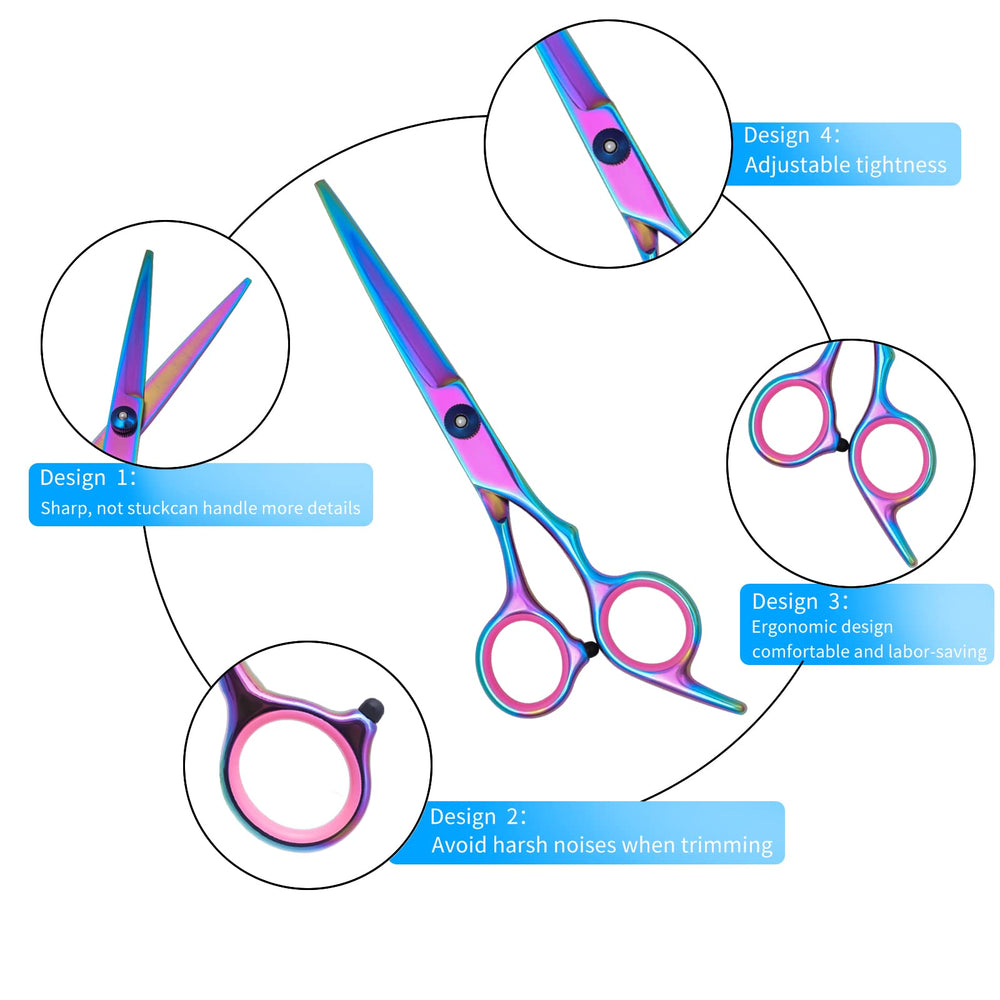 Tijeras rectas Hucholite de 6 pulgadas para cortes limpios y control.