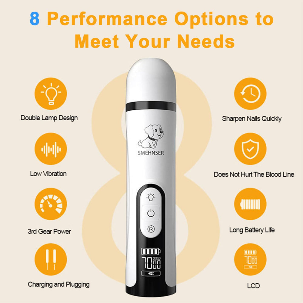 huefain groom pro batería USB de 2000mAh para sesiones largas.