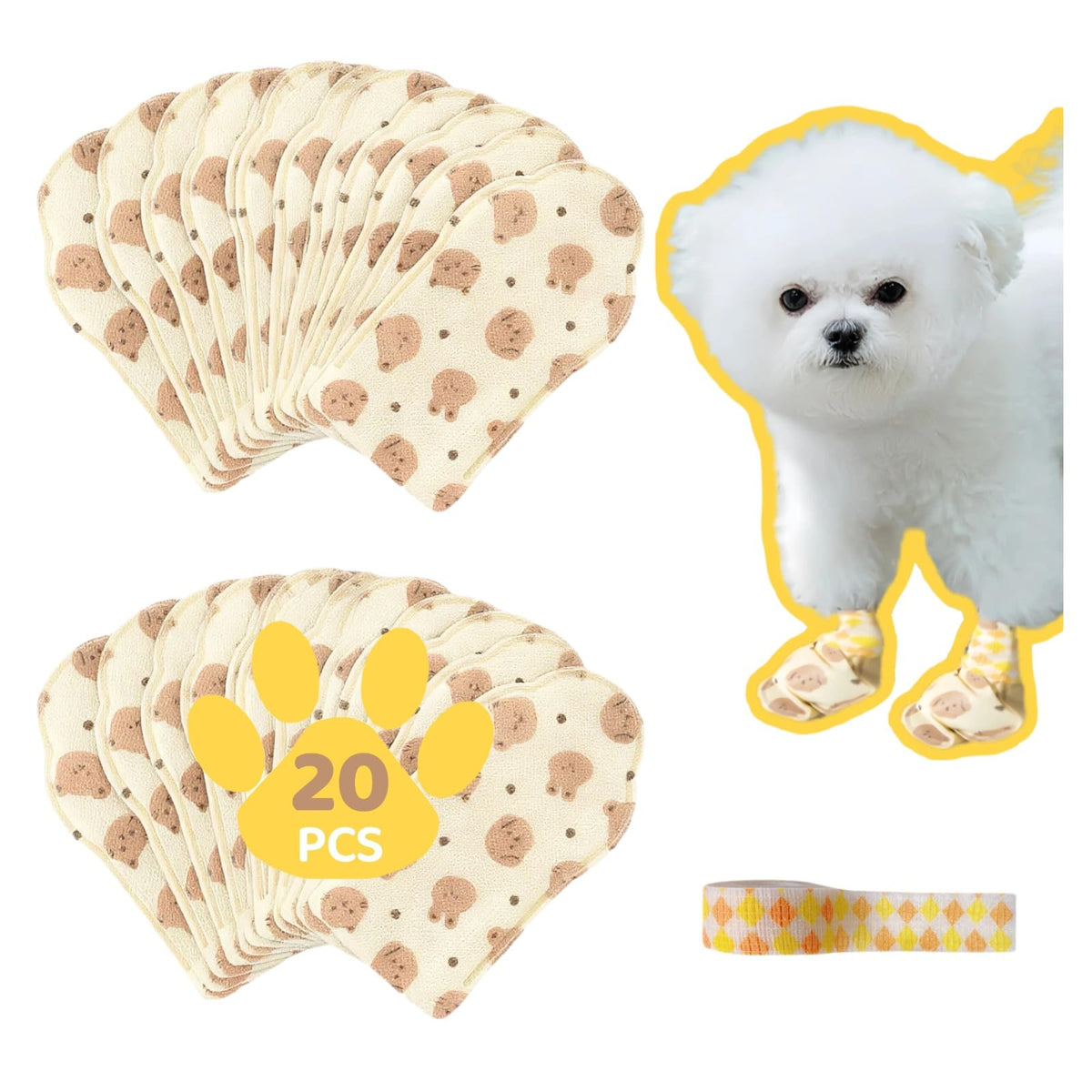 HUGEEZ botas-deshachables-patas-20un-bandage-roll protegen las patas durante paseos